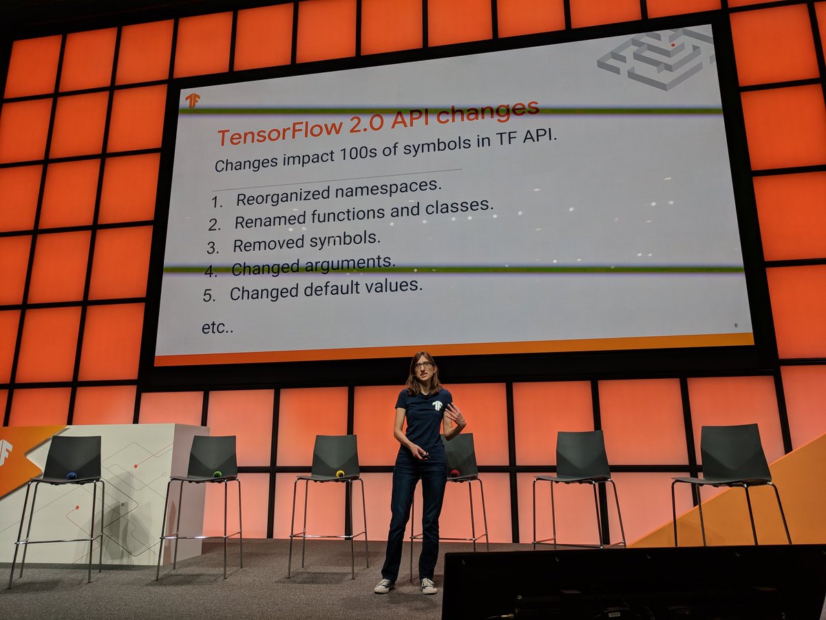 DynamicWebPaige's tweet image. Everything you need to know about porting your TensorFlow 1.x code to @TensorFlow 2.0, from Tomer and Anna.

👇In-depth guides can be found here:
 tensorflow.org/alpha/guide/mi…

tensorflow.org/alpha/guide/up…

#TFDevSummit

Send questions to #AskTensorFlow! We&apos;ll be answering on YouTube soon.