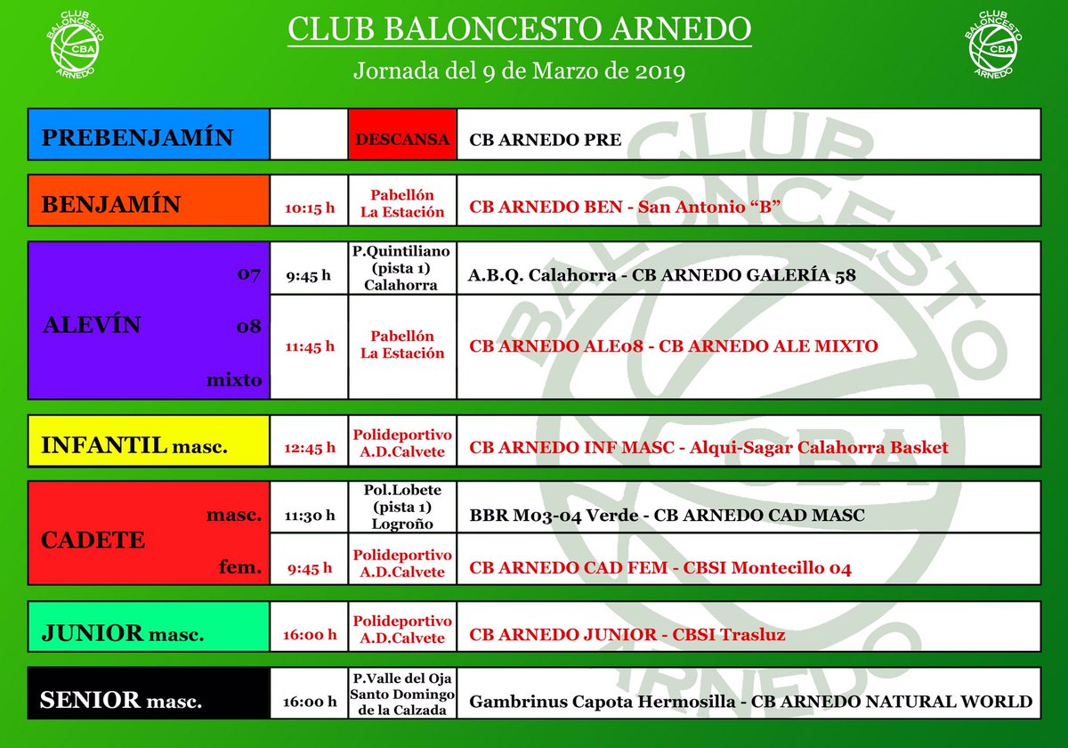 Nos lo estabais pidiendo a gritos y aquí están, los horarios de este sábado!! A por ellos!! 💪🏼
#másqueunclubunagranfamilia 🏀🏀