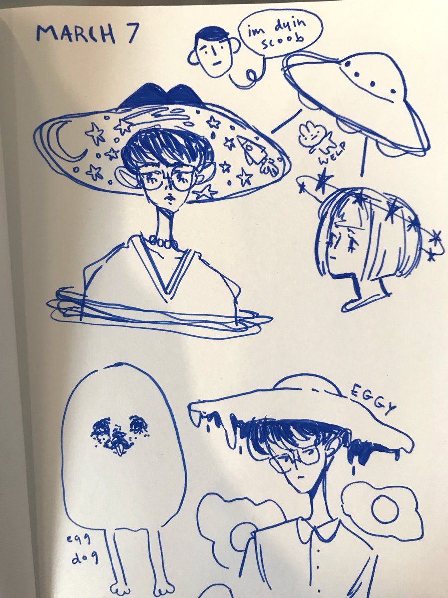 I don't post my sketchbook doodles bc they suck 