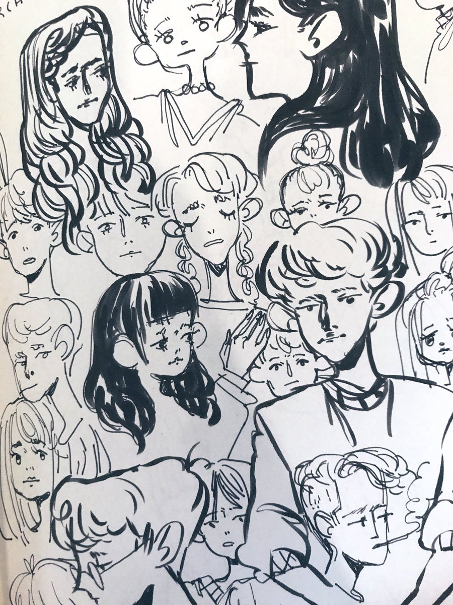 I don't post my sketchbook doodles bc they suck 