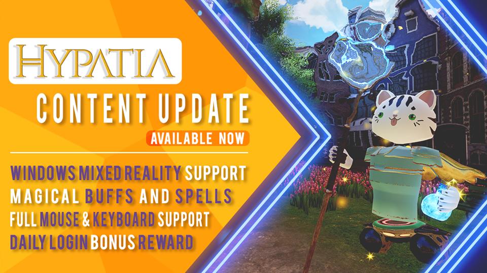 Unity2k's tweet image. #Hypatia has reached the milestone of being available to everyone for free. It works using mouse and keyboard, VR, and Microsoft Mixed Reality. Join our non-violent creative playground and help us celebrate laughter - Steam, Vive, &amp;amp; Oculus. #VirtualReality -- Please SHARE!
