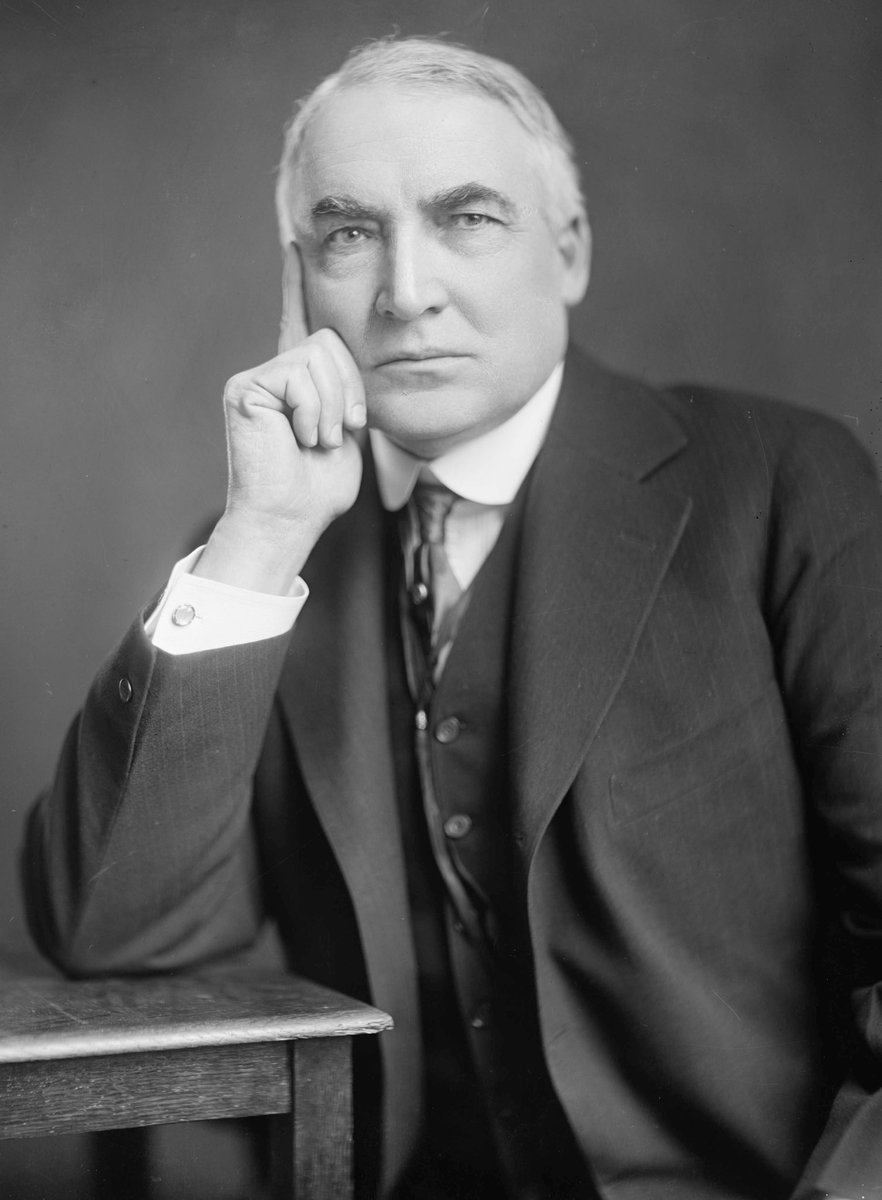 27. Warren G Harding: his eyebrows have pretty good shape tbh why do all the presidents look so angry in every pic???