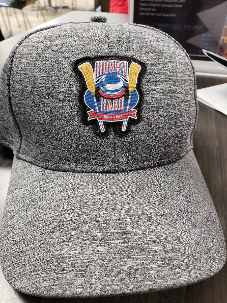 Will wearing the sweet new hat I won to the brier <a href="/hurryhardbeer/">Hurry Hard</a> #attheairport #hurryupandwait #brierbound #godshouse #patch #Brier2019 #pints