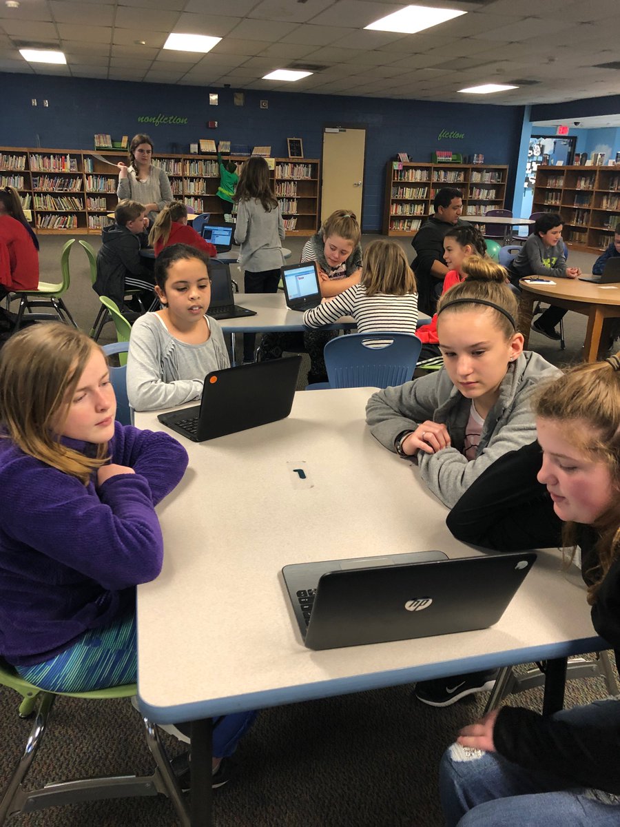 AthensCitySch's tweet photo. North City students extended their Community Coding Class to West Side students. The students collaborated, learned, and smiled together! #ExcellenceIs #Code4TN https://t.co/sgwL0oy3qk