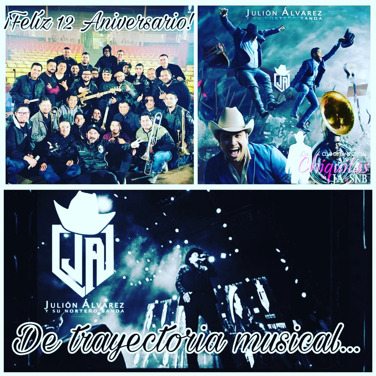 maarlenetm's tweet photo. 12 años de trayectoria entregando lo mejor de ti❤️🎶🤠Muchas felicidades... #JuliónÁlvarezysuNorteñoBanda
#ClubDeFansOficial
#LasChiquitasDeJuliónÁlvarezYSNB💕
#SedeEdoMex❤️
#Celebrando12Años
#EsteSoyYoGraciasPorCreer
@angelesmendozap @chiquitaluu
@EEnrique_F @newsmedialatino https://t.co/LmUzkwj9zS