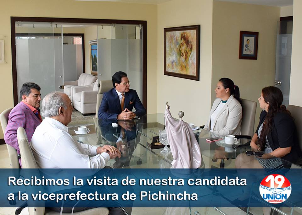 unionecua19's tweet photo. Recibimos la visita de la candidata a la viceprefectura de Pichincha...
Únete al cambio. Únete a Unión Ecuatoriana - Lista 19!
Continuar leyendo:https://t.co/yOlHB4i4jB

#UniónEcuatoriana #WashingtonPesántez #Listas19 #JustoLoQueNecesitamos #Ecuador #SeguimosCreciendo #TerceraVia https://t.co/zAjT2m2Yy4