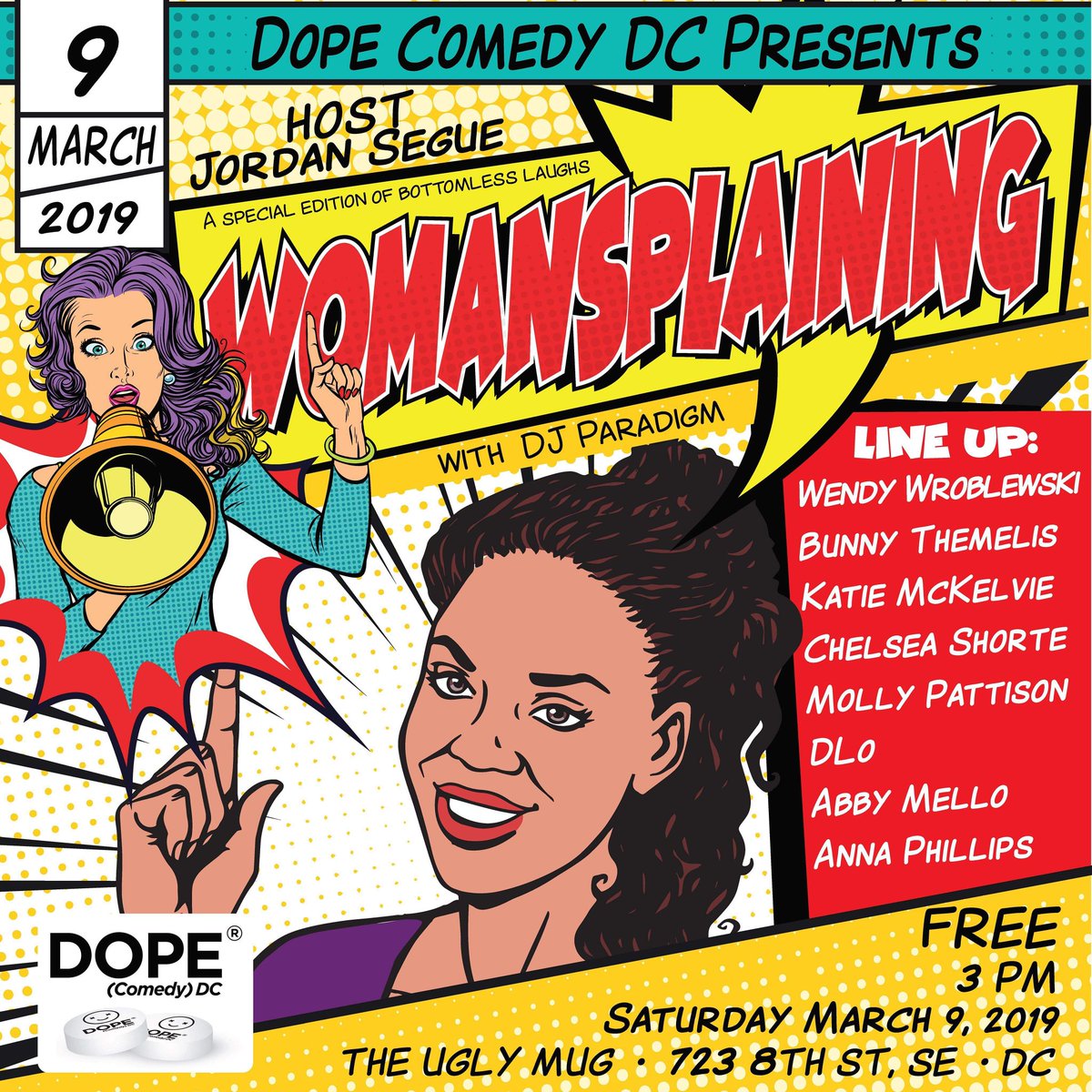 Getting the fun started early this weekend! Roll Saturday brunch into laughs with me at The Ugly Mug in SE at 3p. It's $free, baby!