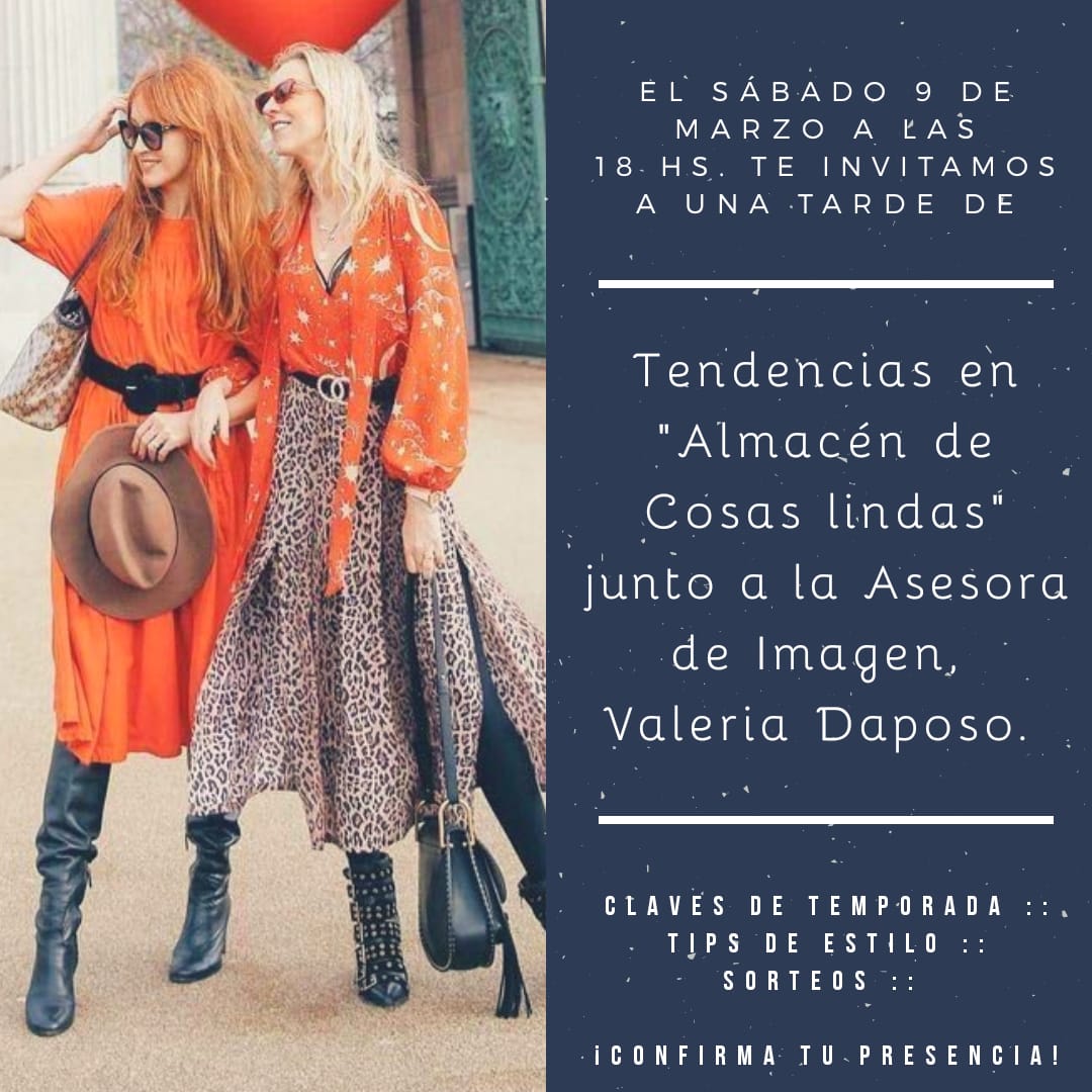 Te esperamos este sábado a las 18 en #AlmacenDeCosasLindas de <a href="/AltoComahue/">Alto Comahue</a> para vivir una tarde de tendencias. 

Para más información entra en facebook.com/almacennqn/

Legales: goo.gl/KMLKx8