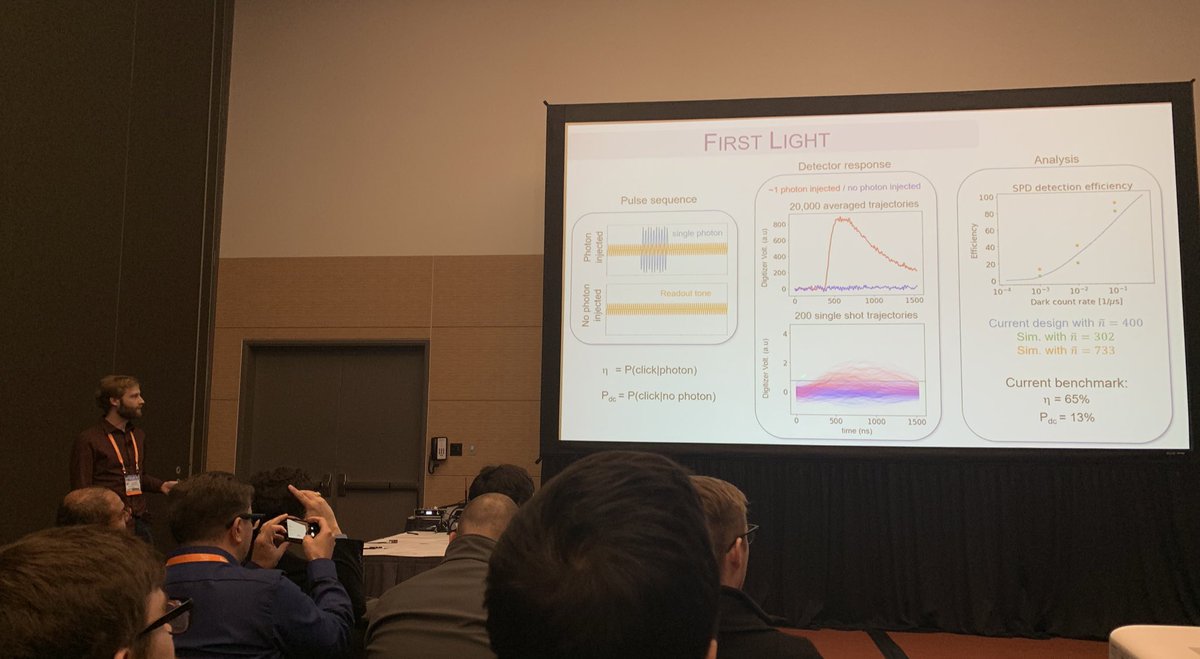 John Mark Kreikebaum from @UCBerkeley reported microwave photon detection based on a concept from @baproyer @TheSQuaD_IQ @IQ_USherbrooke #APSMarchMeeting