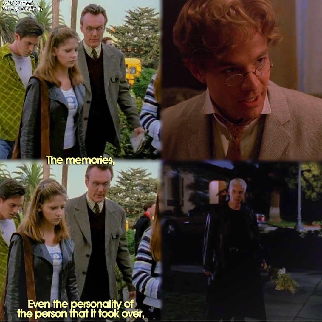 SpuffyLatino's tweet image. Oh dear Giles, maybe there are halfways.. #Spike 💕 #Foreshadowing (Btvs, 1x07)
Pic by theslayerbuffy IG