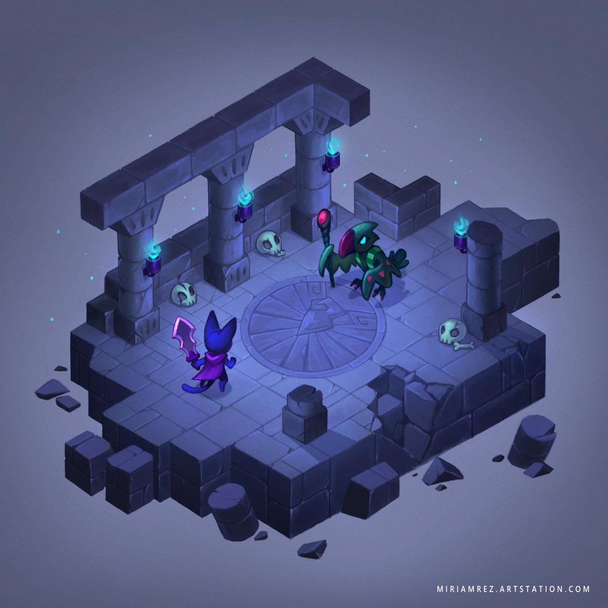 "I can't let you pass, cat."