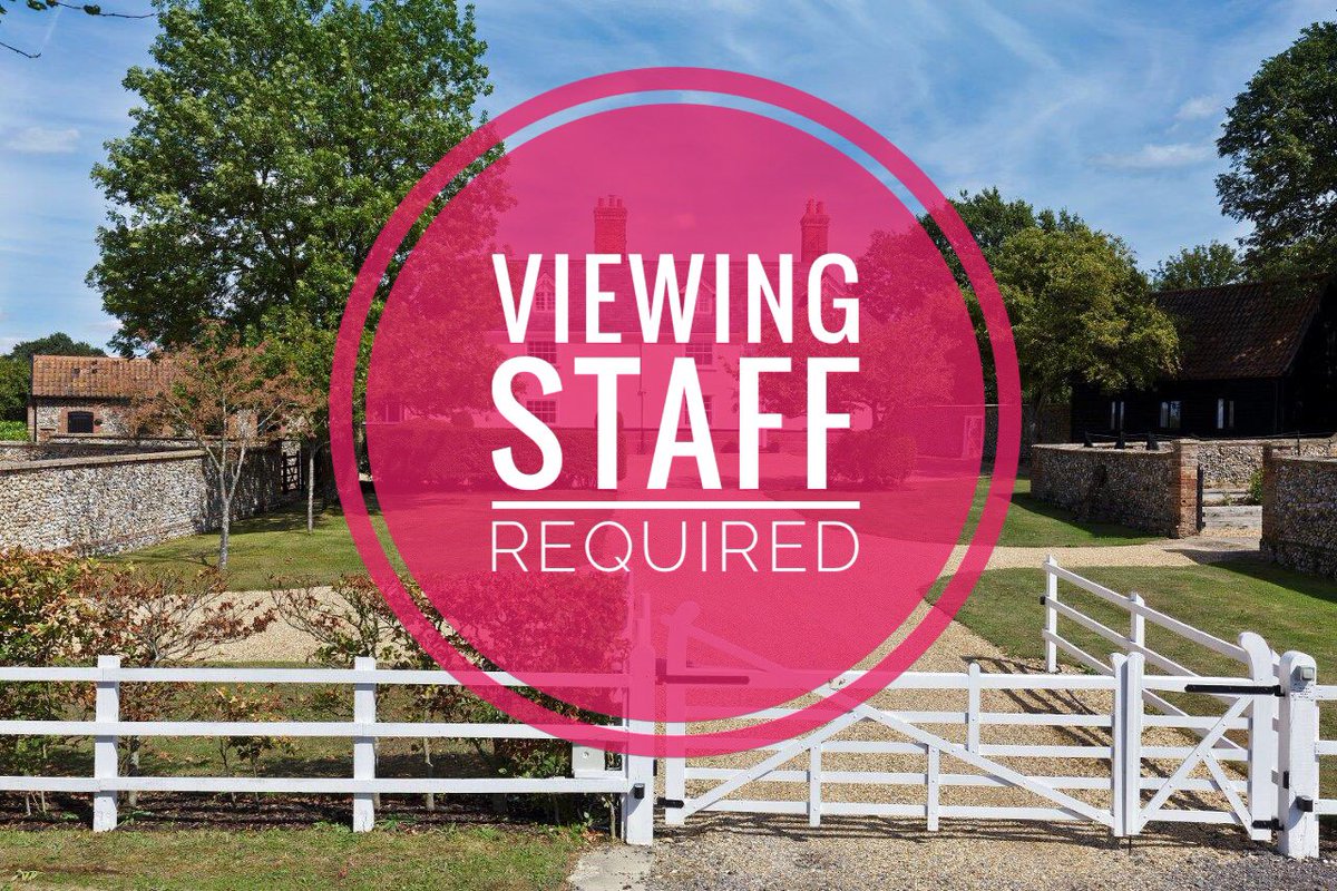 Would you love to show people beautiful houses and get paid for it? The Bury office is looking for assistance in showing potential buyers our properties. Sometimes the hours can be unsocial, but it’s an incredibly fun and varied role with support from the best in the business.