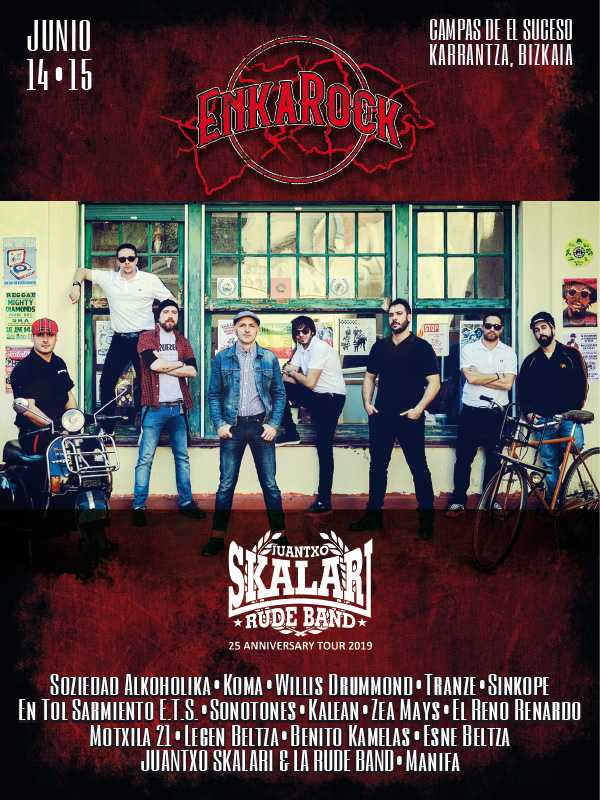 fest_enkarock's tweet photo. ¡¡@JuantxoSkalari  estará en el @fest_enkarock!!
🗣 Festival Enkarock, Karrantza, Bizkaia. 14 y 15 de Junio.
💸 Bono de oferta online: 40€ - Entradas: https://t.co/Ybl7Oj5vBf 
¡¡Oferta de lanzamiento hasta el 15 de marzo!!
¡¡Compra tu bono ahora!!

#festivalenkarock #EnkaRock https://t.co/Ml3VepGmTu