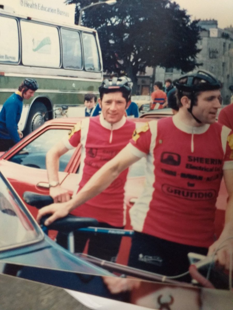 T/b Thursday <a href="/cyclize/">Michael Kennedy</a> and Denis Devin meath sheerin electrical <a href="/rastailteann/">Rás Tailteann</a> 1978..41 years ago.eyre square galway.denis won stage that day to cliveden.<a href="/RobertK00421805/">Robert Kennedy</a> <a href="/nshine/">Norman Shine</a> <a href="/JohnWal65814779/">John Wall</a> <a href="/GeorgeDevin/">George Devin</a>