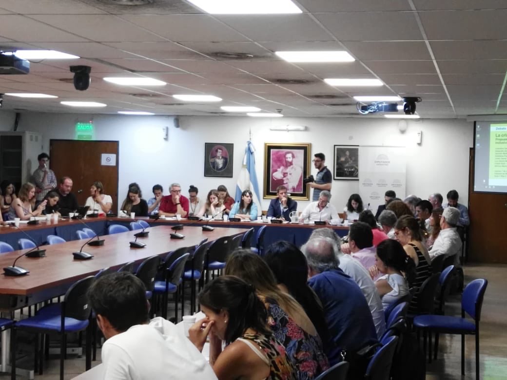 Estamos reunidos en el congreso con deudores de créditos hipotecarios UVA a quienes el sueño de la casa propia se les volvió una pesadilla. Buscamos proponer una solución sostenible que les permita pagar y mantener sus casas.