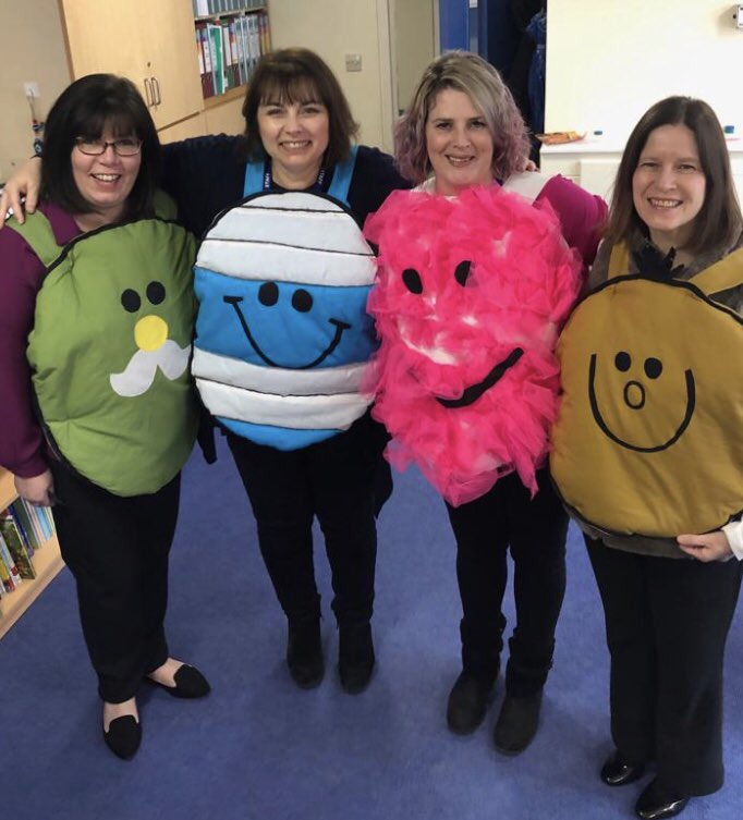 BFS_Watford's tweet photo. Beechfield Office loved joining in with World Book Day too! #WorldBookDay2019 #MrMen #MrSlow #MrBump #MrMessy #MrQuiet @HeadBeechfield https://t.co/wU8zRE4GvR