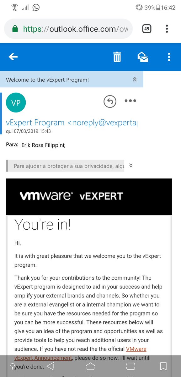 I'm very proud to be a vExpert again! Thanks a lot <a href="/VMware/">VMware</a> <a href="/vmware_brazil/">VMware Brasil</a> <a href="/MyVMUG/">VMware User Group</a> <a href="/vExpert/">VMware vExpert</a>