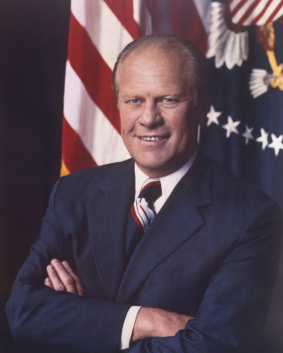 20. Gerald Ford: holy shit @ young Gerald Ford :/ @ president Gerald Ford