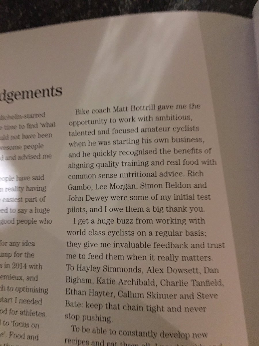 Cracking read and can’t wait to get cooking my pal’s <a href="/AlanMurchison/">Performance Chef</a> new book is brilliant and I get a cheeky mention. <a href="/BloomsburyBooks/">Bloomsbury Books UK</a>  <a href="/gcntweet/">GlobalCyclingNetwork</a>
