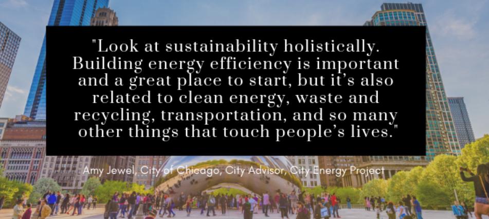 IMT_speaks's tweet photo. What does transformative #energy work look like in Chicago? Amy Jewel, the city's on-the-ground advisor through #CityEnergyProject, gave us a snapshot. Read more at https://t.co/EzBReG5Xib. https://t.co/nv2P8SB9Jb