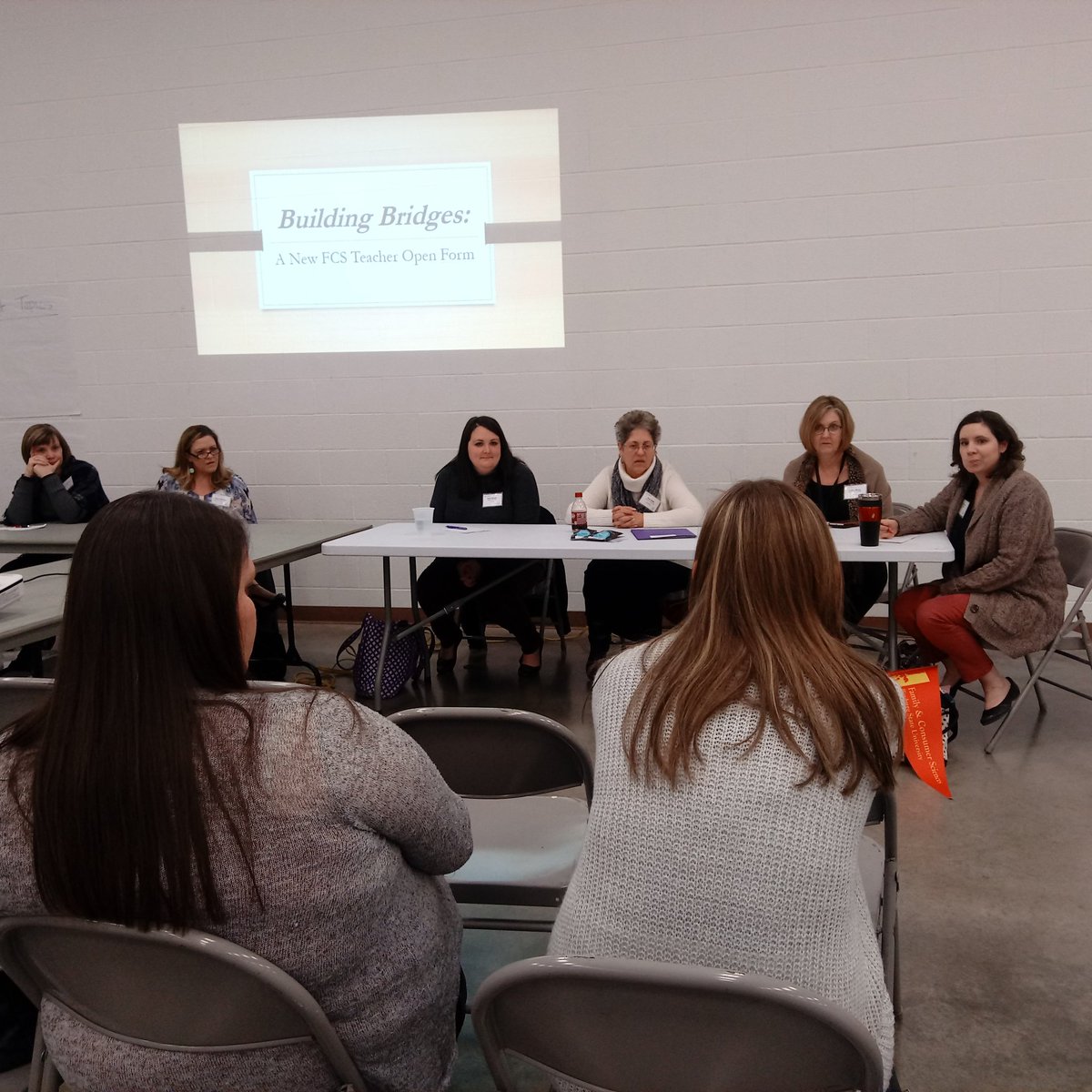 KSFCSEd's tweet photo. Connecting new FCS teachers to veteran teachers to 'build bridges' and share knowledge to enhance success in the classroom. @KSDEcte @SayYestoFCS #FCSlegacy https://t.co/Ah6egmTkQz