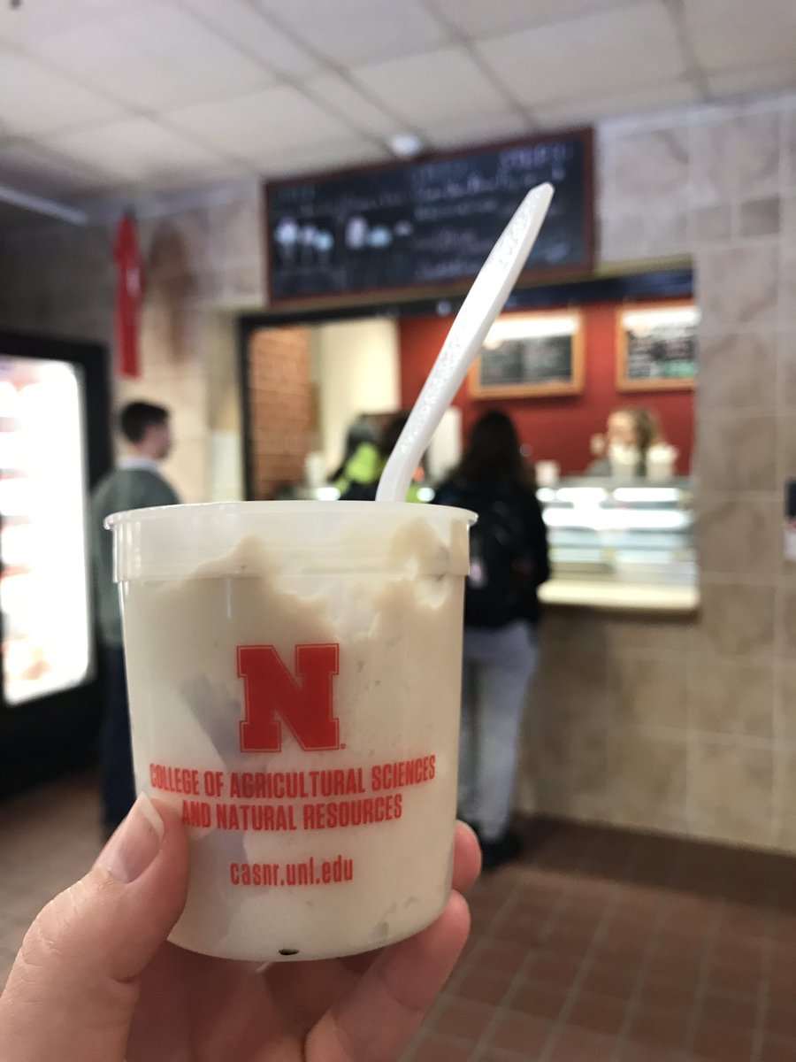 UNL_CASNR's tweet photo. It’s always an ice cream day in CASNR, especially during #CASNRWeek! Students, faculty and staff are welcome to stop by the Dairy Store for a FREE scoop in a commemorative #N150 cup from 2 - 5 p.m. 🍦 https://t.co/QFh1x0YlBO
