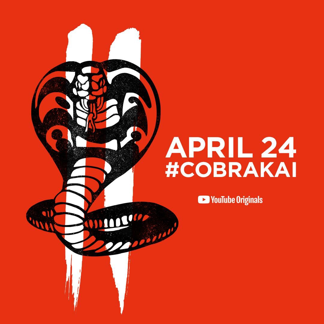 WilliamZabka's tweet image. Defeat - does not exist in this dojo! #CobraKai S2 coming April 24th #TeamCobraKai 👊🏻 No Mercy