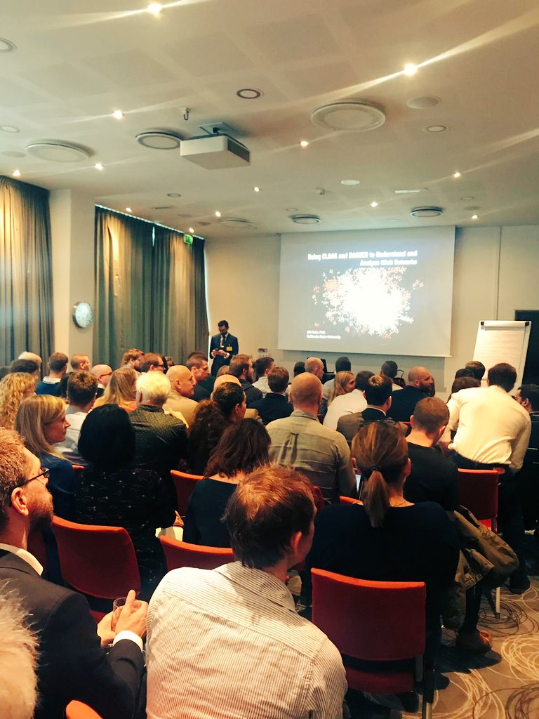 jakob_bentzen's tweet photo. @AiliMalm presenting at #ECACdk2019 using CLOAK &amp; DAGGER to understand and analyze illicit networks. https://t.co/qOLLnOGaK2