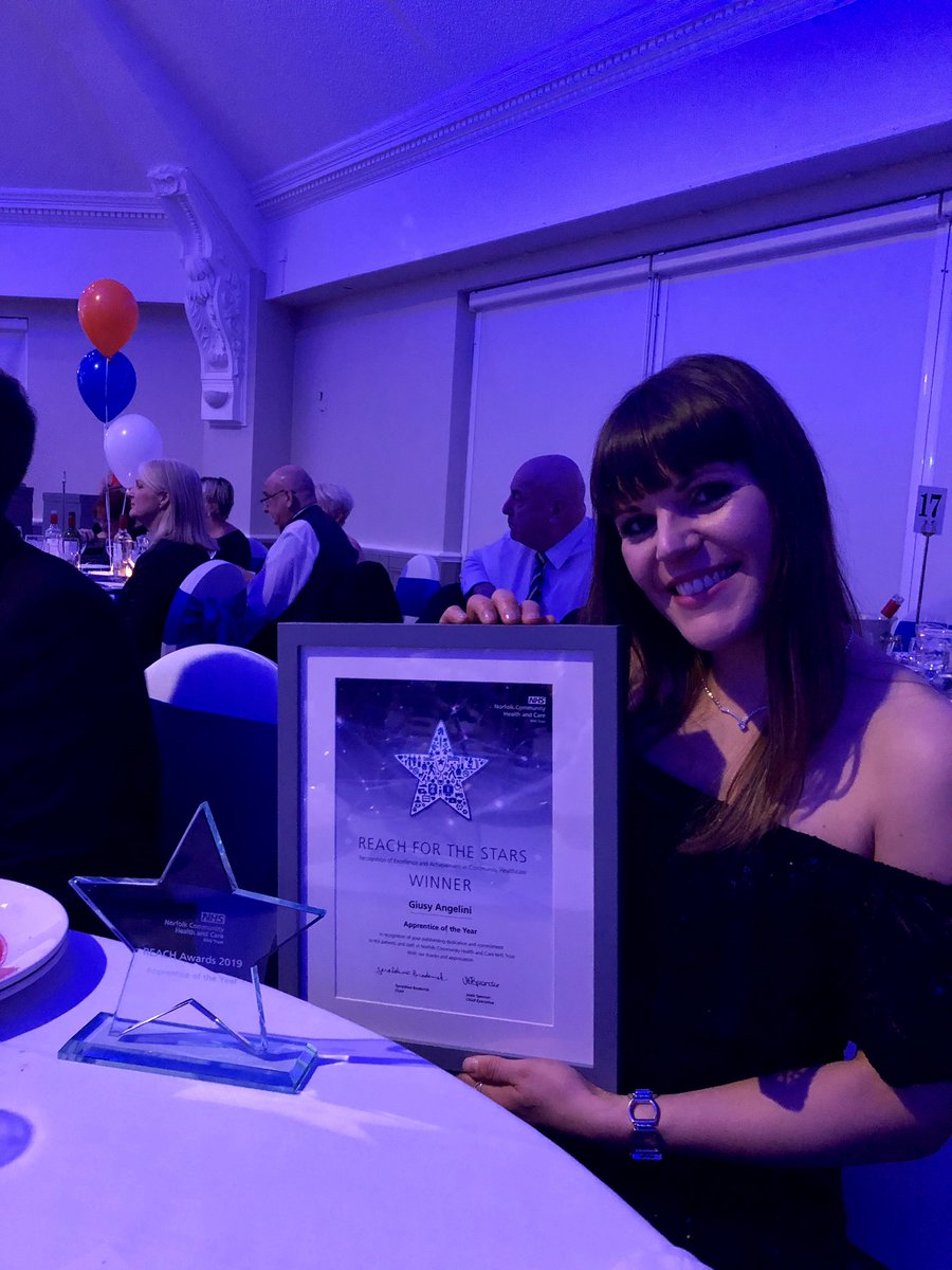 Well Done Giusy! Apprentice of the year 2019! Fantastic achievement!! #reachawards #NAW19