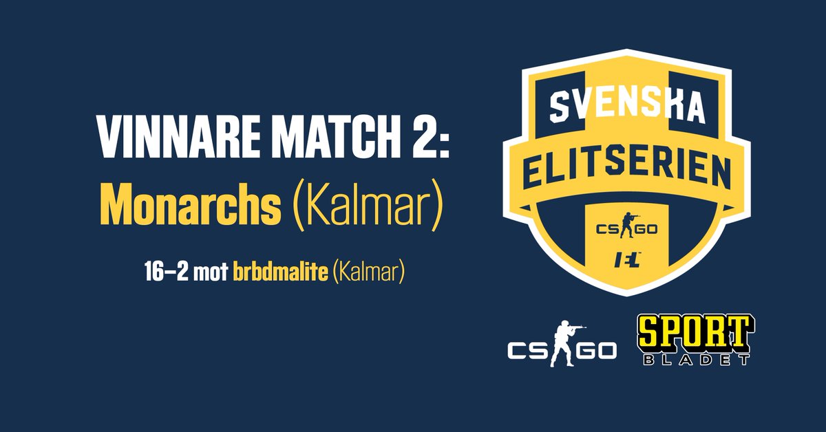 AB_Esport's tweet photo. Mästarklass!🔥 @MonarchsGG hade show och vann med förkrossande 16–2 i kvällens andra match i @SECSGO. https://t.co/V3FXJgjGhr