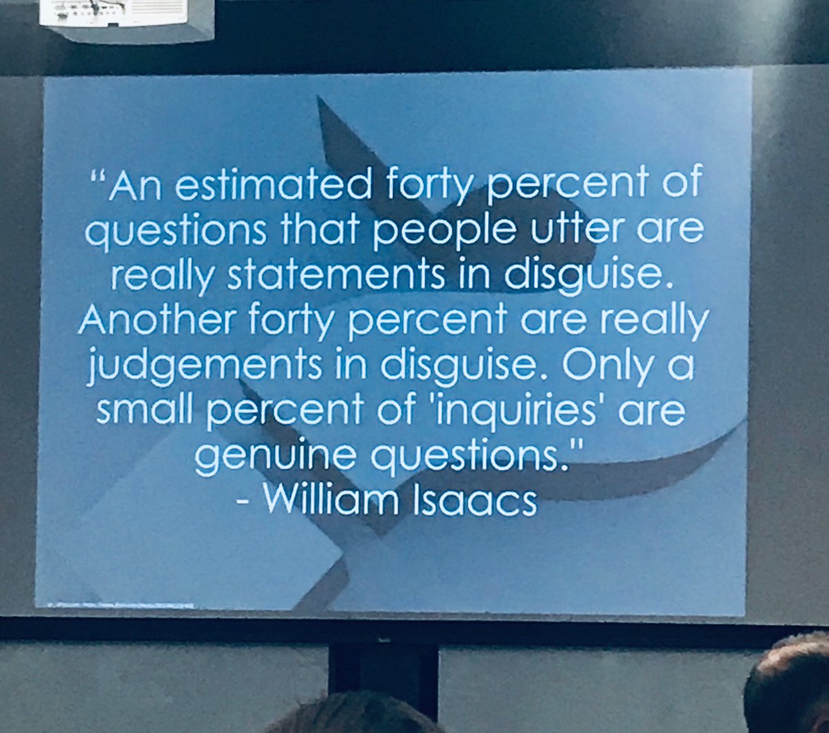 jkssutton_jks's tweet photo. Be the small percent. Listen and be curious... Thank you @SweeneyDiane #leadbylistening #practicemakesperfect #MustPractice #LSR7 https://t.co/mYIjFFFS7B