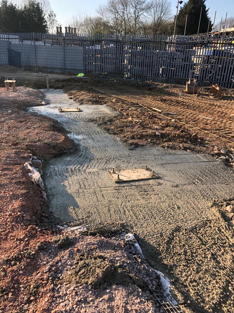 IPLimited's tweet image. Having battled the weather and dealt with the contaminated ground and bearing capability issues, the IPL team reached a milestone yesterday – foundations poured. On with the build.
