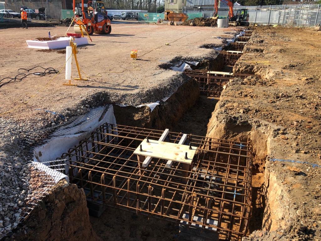 IPLimited's tweet image. Having battled the weather and dealt with the contaminated ground and bearing capability issues, the IPL team reached a milestone yesterday – foundations poured. On with the build.