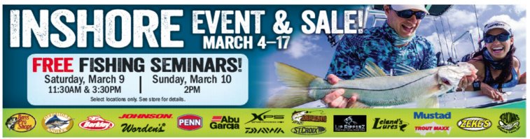 Come out to our free fishing seminars this weekend being taught by some of our in-house experts... #bpsorlando