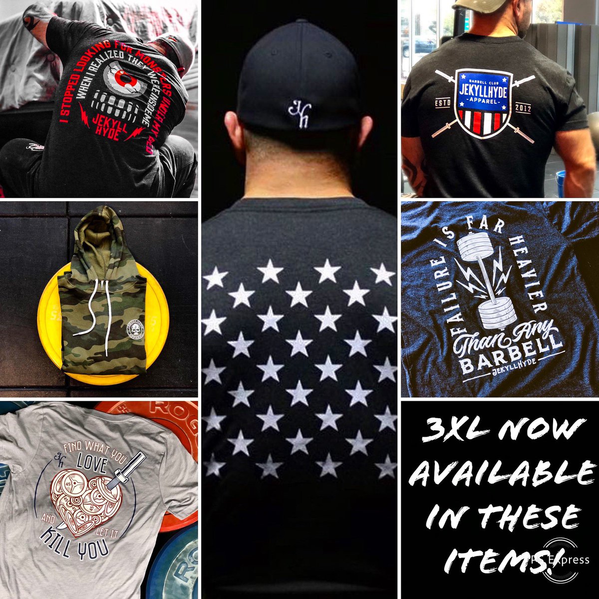 Jekyll_HYDE_App's tweet photo. You asked for it and weโre now delivering! More to come but hopefully this holds some of you monsters over for a few weeks. https://t.co/rXdvtxr5fP
.
.
#3xl #jekyllhyde #monsters #bodybuilding #strongman #powerlifting #functionaltraining #bigdudeproblems #barbell https://t.co/lhcCTMp05R