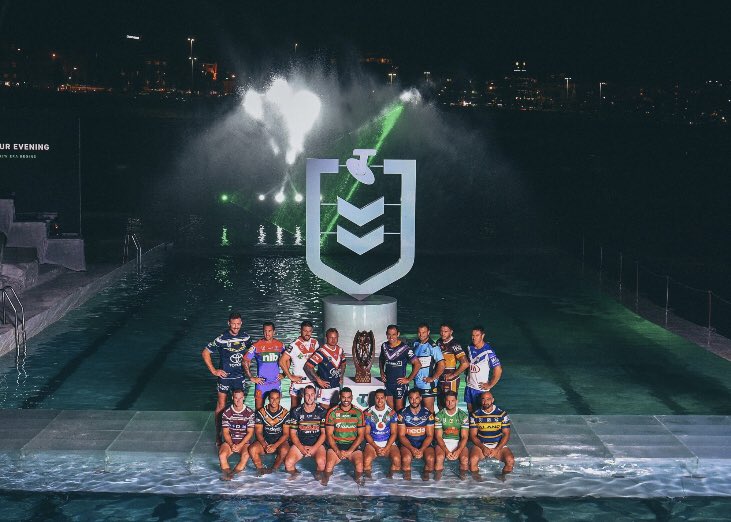 toddyhewitt's tweet photo. What a way to launch the NRL season! Iconic Bondi Icebergs hosted the official launch and it didn’t disappoint #NRL #NewEra #SportsBiz https://t.co/4c1cK2q459