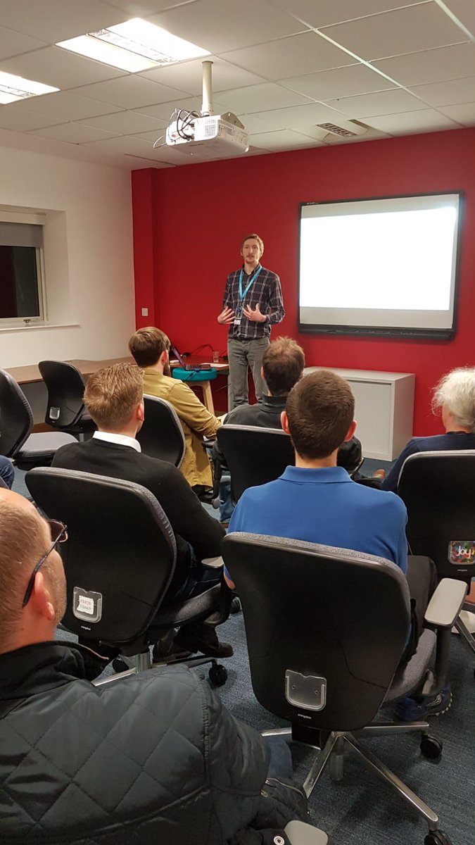 SteGriff's tweet photo. Really glad to meet so many cool people at our first Meetup @SouthportDevs! And pretty relieved that it went well! 😅 https://t.co/4TH2WpsHtL