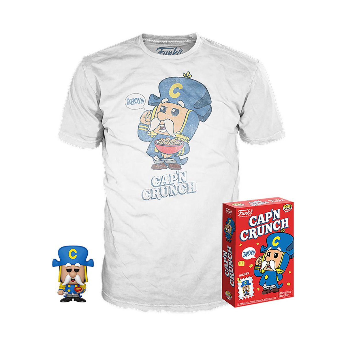 Funko's tweet photo. RT &amp; follow @funko for a chance to win a Funko Shop exclusive Cap’N Crunch Pocket Pop! &amp; Tee! #NationalCerealDay
https://t.co/i44O89PDee https://t.co/7eDVcWME3w