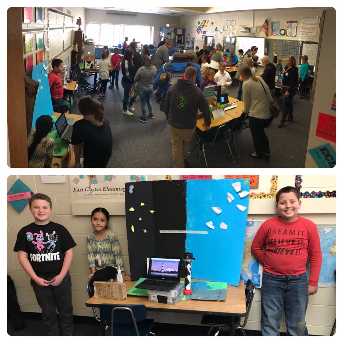 Our 4th graders did an AMAZING job researching, building and wiring their N.C. Lighthouses. They presented to parents and visitors today. <a href="/OBLHS/">OBLHS</a>
