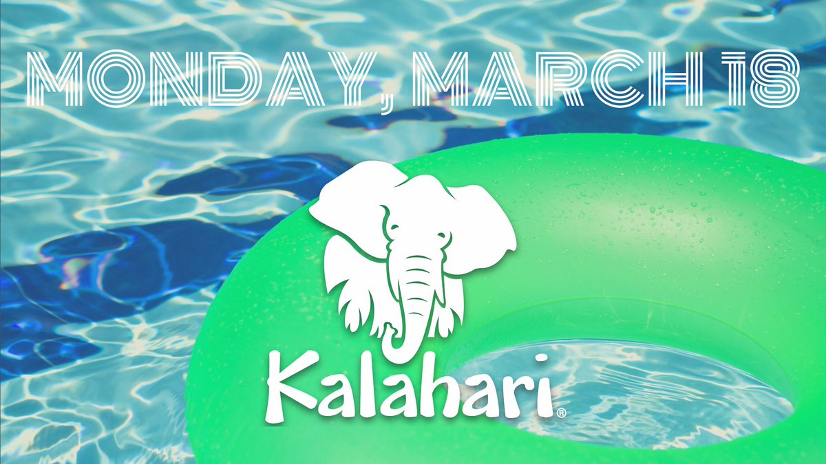 CCOLC3's tweet photo. Start your spring break right and join us for a day trip to Kalahari! $30 includes your water park pass and transportation to and from LCCC. Hit us up to register! https://t.co/soUmZI6qNz