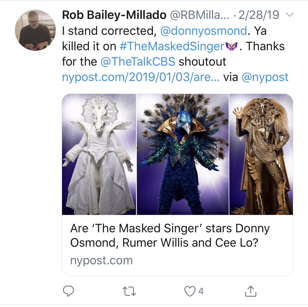 Reebbekahh's tweet photo. @donnyosmond @nypost Here Donny, I found his response on his Twitter, 👇🏽 https://t.co/lYUlihlozu