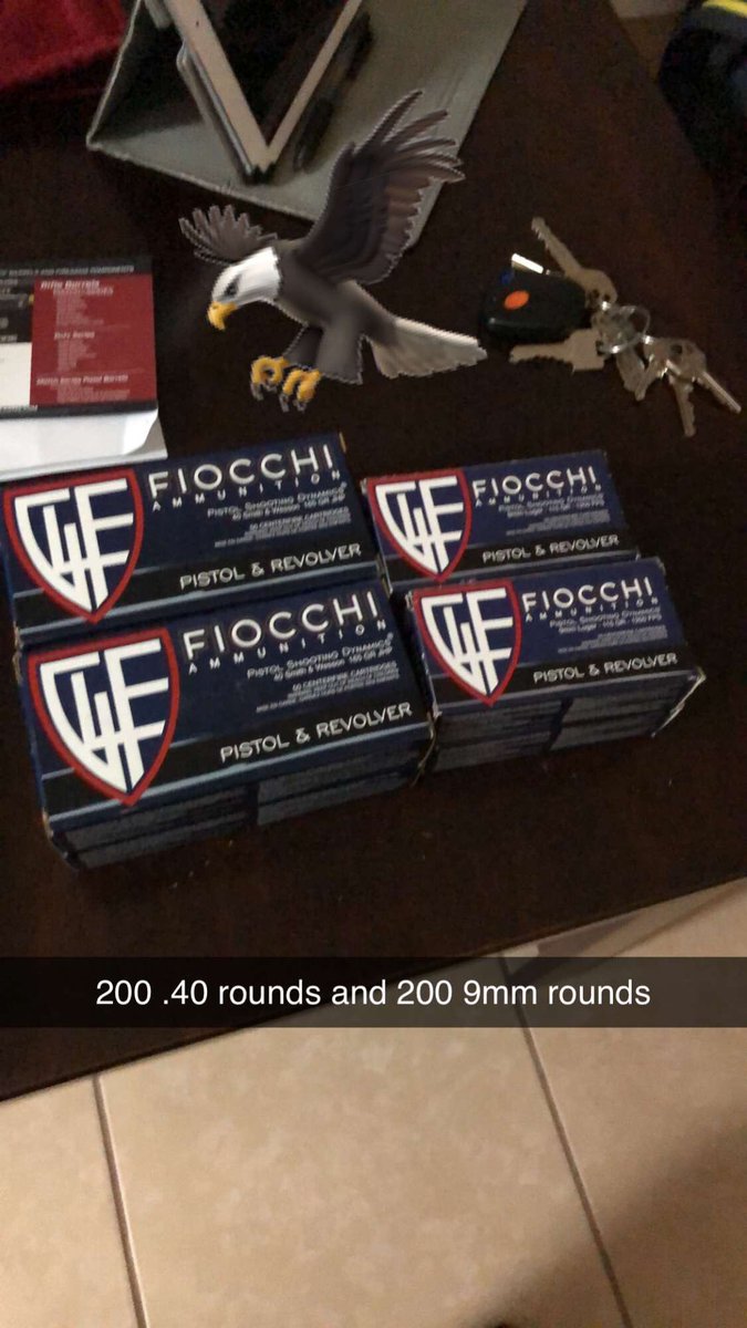 brian_kelley34's tweet photo. Welcome to america where 400 rounds of ammunition can be delivered right to your doorstep @LAXAmmunition @FiocchiAmmo #xds40 #p938 https://t.co/vcuT6kjG5t