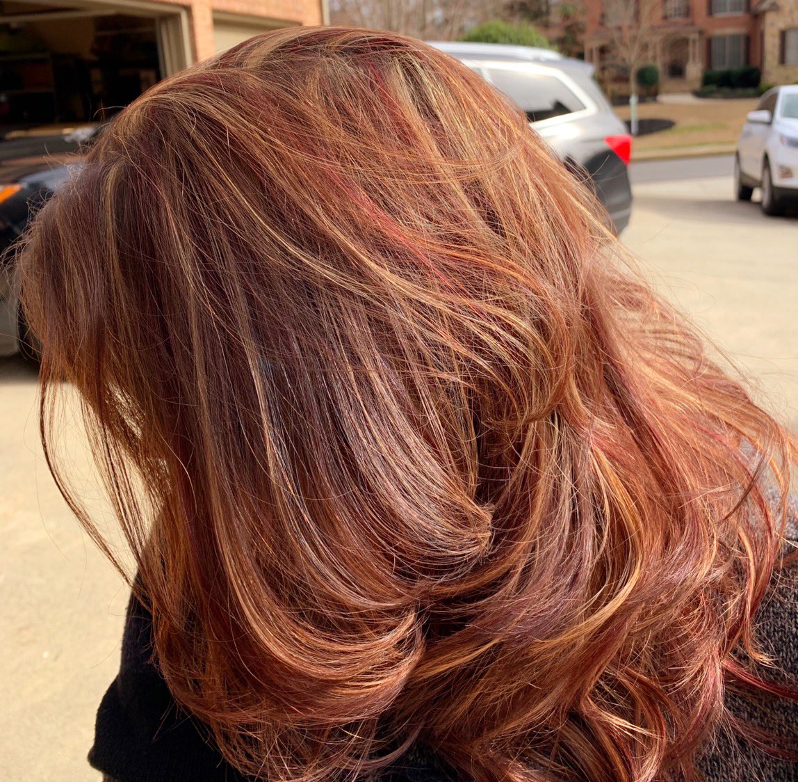 0fficialStacey's tweet photo. Lightened up the red for the spring/summer!! Loveeee the highlights! ๐ฅฐ๐โค๏ธ๐ฅ๐๐ป #RedHeadForLife #RedHead #Fire https://t.co/cXZOorVHyq