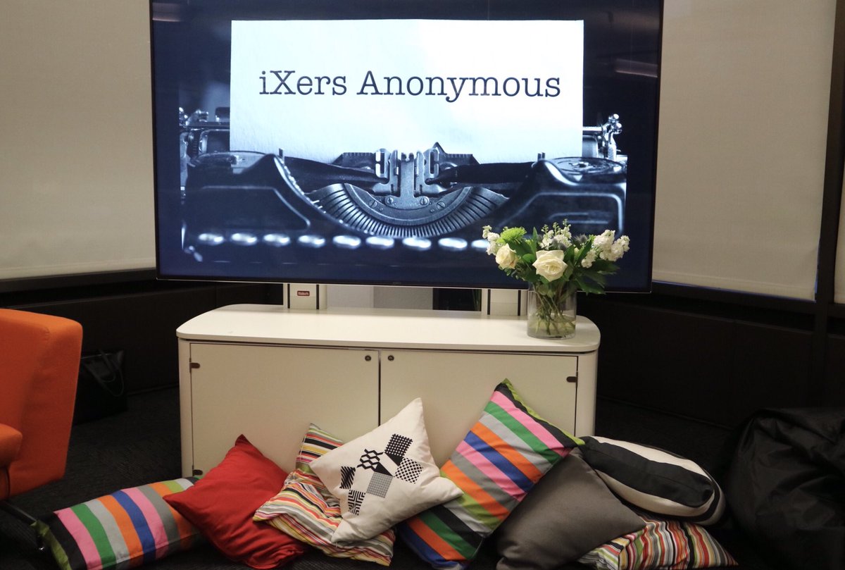 Very uplifting evening in our #iX London Studio talking through the ways in which we can learn from when things don’t go to plan and how to grow from these experiences.