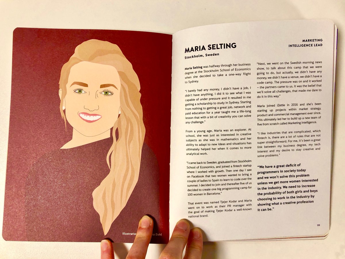 Today <a href="/iZettle/">izettle</a> is highlighting the stories of their female employees around the world through the launch of the book #WomenTransformingTech. In it I am sharing my love for creativity and problem solving - why #fintech is such fun industry to work in! #womenintech #IWD19
