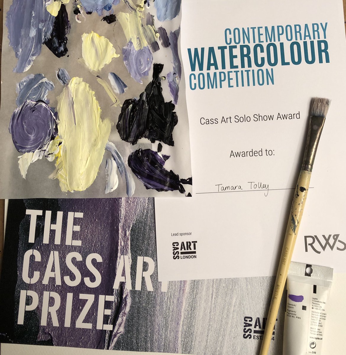 tamaratolley's tweet image. Delighted to have won the Cass Art Solo Show prize @BanksideGallery - thank you to the Royal Watercolour Society  for this very great honour @CASSART #banksidegallery #royalwatercoloursociety #watercolour #londonart #gallery #artist
