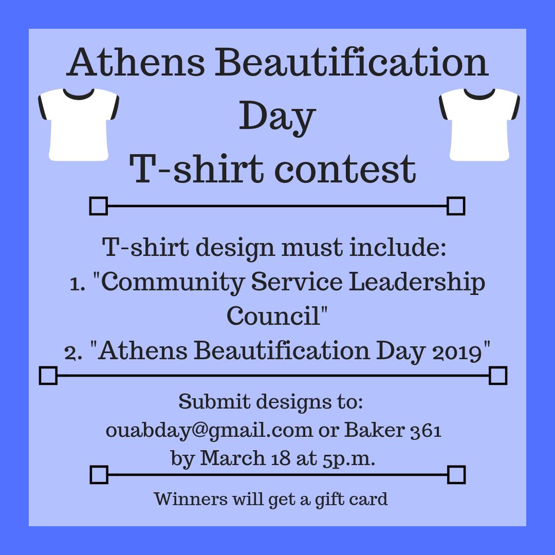 ServeAthens's tweet photo. Happy pre-spring break! Don't forget to submit your design for the tshirt contest https://t.co/ryryzj1qtU