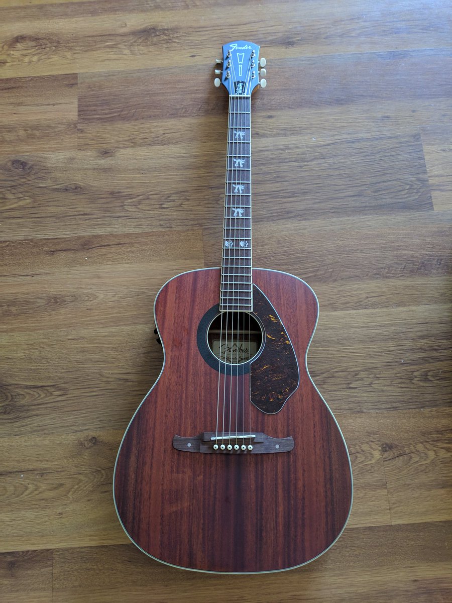 CindyComplin's tweet photo. RT @DerekThePirate2: More guitar porn. I kinda love this guitar. #music #fenderhellcat #fender #guitar #punk #acoustic https://t.co/37VJDrEG2D