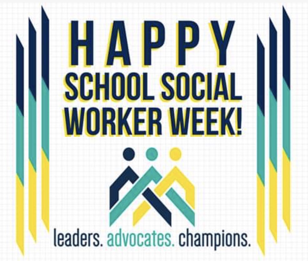 StaceyWorker's tweet photo. Happy School Social Work week!!! https://t.co/rS9gixC6jn