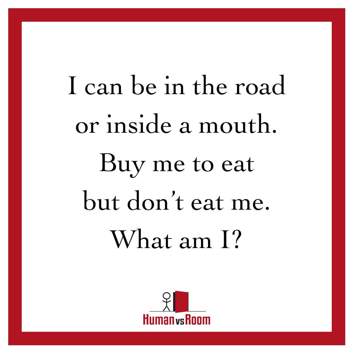HumanVsRoom's tweet image. Riddle of the week!
.
#teamhvr #humanvsroom #escaperoom⁠ ⁠⁠ ⁠⁠ ⁠⁠ ⁠ #lehighvalleyescaperoom #bethlehemescaperoom #riddle #whatami #canyouguess #riddlemethis #hvr #commentyouranswer #enigma #riddleoftheweek #puzzle #riddles